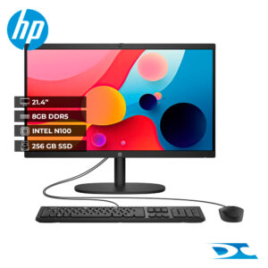 All In One HP  22-DG0011LA INTEL CELERON N100/8GB/256GB/21"/FREE