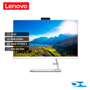 LENOVO  AIO 3-24ALC6 RYZEN 5 7430U /RAM  8GB / 256 GB SSD /23,8" / FREE / BLANCO