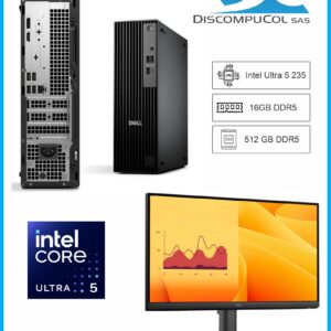 PC Dell Pro Slim QCS1250 Intel® Core™ Ultra 5 235 / Ram 16GB / 512 GB / 22" / W11P